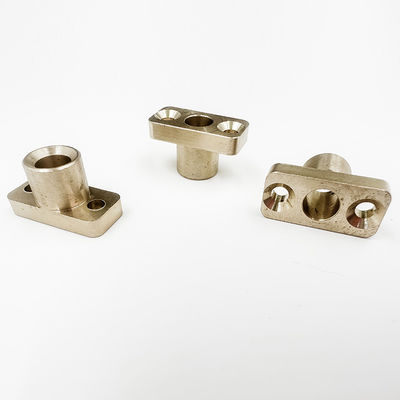 ทองเหลือง CNC Precision Machined Components ทองแดงอ่อนนุชทองแดงคอลัมน์ที่กำหนดเอง