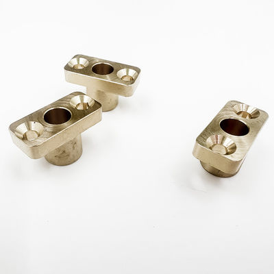 ทองเหลือง CNC Precision Machined Components ทองแดงอ่อนนุชทองแดงคอลัมน์ที่กำหนดเอง