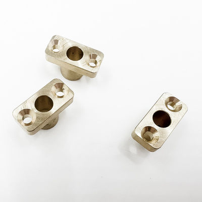 ทองเหลือง CNC Precision Machined Components ทองแดงอ่อนนุชทองแดงคอลัมน์ที่กำหนดเอง