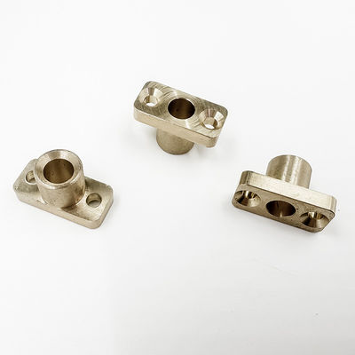 ทองเหลือง CNC Precision Machined Components ทองแดงอ่อนนุชทองแดงคอลัมน์ที่กำหนดเอง