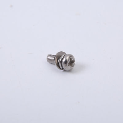 M2 M2.5 M3 M4 สกรูสแตนเลสหัวกลมหัว PAN Bolt พร้อมเครื่องซักผ้าผสม