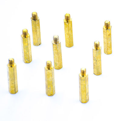 Thread ทองเหลืองสกรูลูกหมัดที่กําหนดเอง Lathe Bolt สําหรับอัตโนมัติ