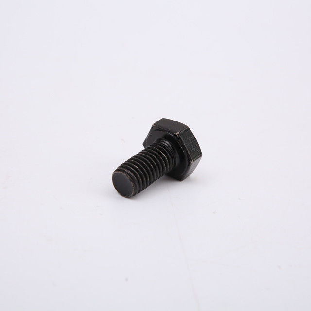 สกรูเหล็กกล้าคาร์บอนความแข็งแรงสูง Hex Head สลักเกลียวหกเหลี่ยมด้านนอกเกรด 8.8 / 10.9 / 12.9